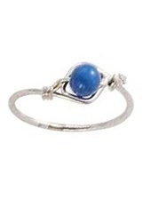 breathtaking small wire silver baby and children ring